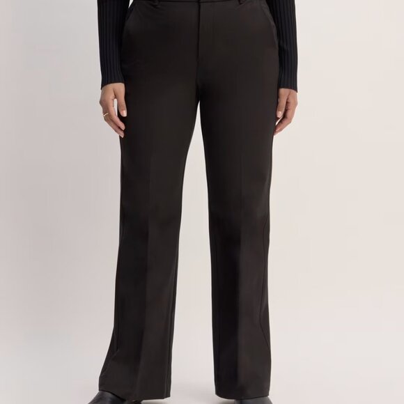 NWT Everlane Bi-Stretch Flare Pant in Black - Picture 3 of 5